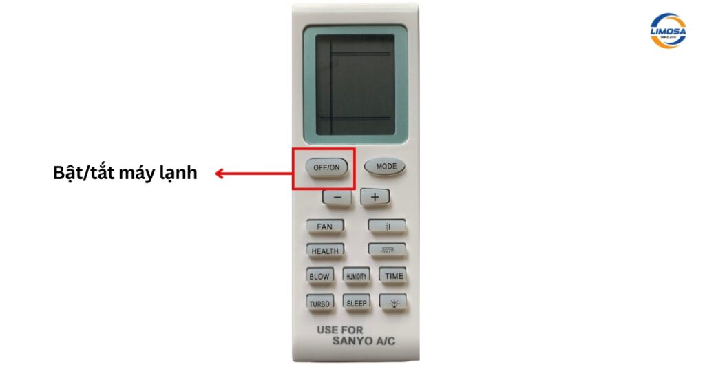 Khởi động và tắt máy lạnh Sanyo 2 chiều