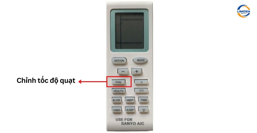 Điều chỉnh tốc độ quạt máy lạnh Sanyo 2 chiều