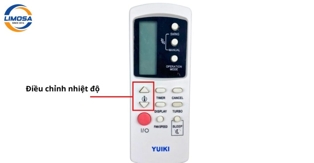 Điều chỉnh nhiệt độ máy lạnh Yuiki