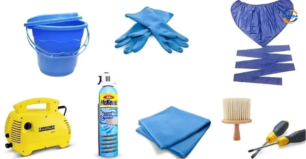 Dụng cụ khi vệ sinh máy lạnh Mitsubishi Heavy Industries