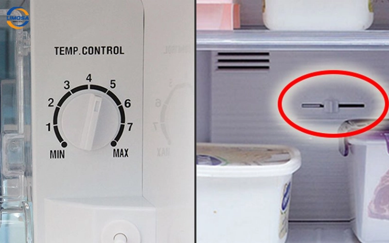 Chỉnh nhiệt độ ngăn mát phù hợp giúp bảo quản thực phẩm tốt