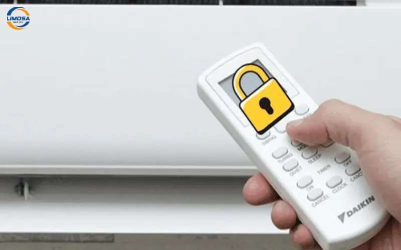 Dấu hiệu nhận biết remote máy lạnh Mitsubishi bị khóa