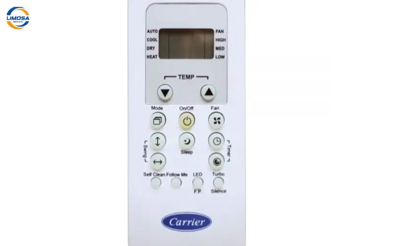 Ký hiệu trên remote máy lạnh Carrier