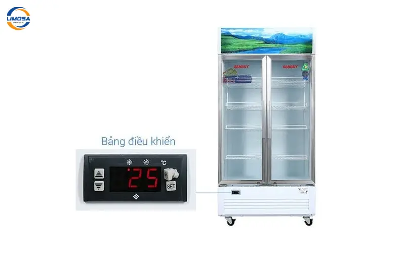 Tủ mát Sanaky 2 cánh với bảng điện tử