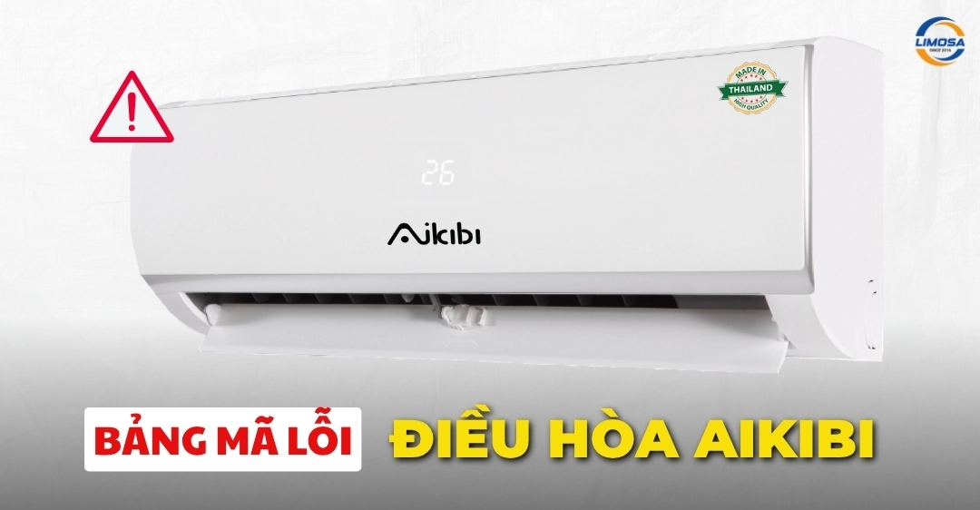 Bảng mã lỗi điều hòa Aikibi