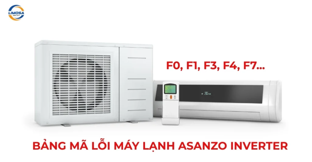 Bảng mã lỗi máy lạnh Asanzo inverter mới nhất 