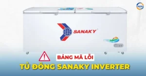Bảng mã lỗi tủ đông Sanaky Inverter