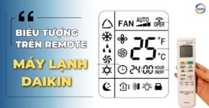 Biểu tượng trên remote máy lạnh Daikin