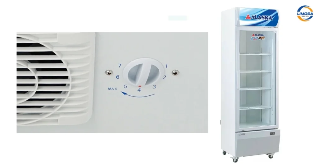 Cách điều chỉnh nhiệt độ tủ mát Alaska 1 cánh điều khiển cơ