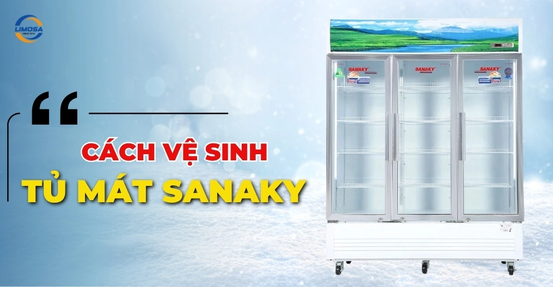 Cách vệ sinh tủ mát Sanaky đơn giản, hiệu quả tại nhà Cách vệ sinh tủ mát Sanaky