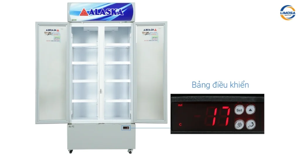 Các chức năng bổ sung trên bảng điều khiển tủ mát Alaska LC-933C