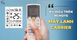 Ký hiệu trên remote máy lạnh Carrier