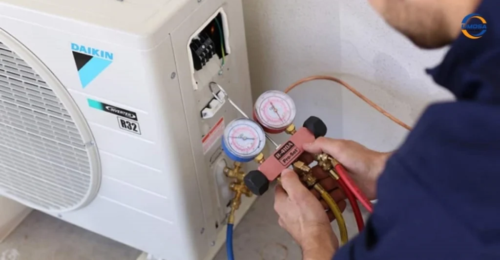 Thiếu gas làm máy lạnh Reetech đọng nước