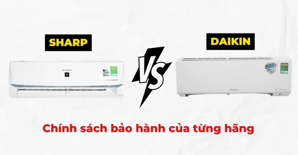 Chính sách bảo hành của từng hãng