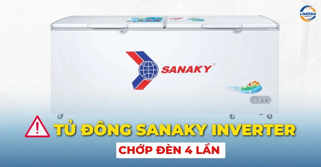 Tủ đông Sanaky Inverter chớp đèn 4 lần: Hướng dẫn xử lý Tủ đông Sanaky Inverter chớp đèn 4 lần