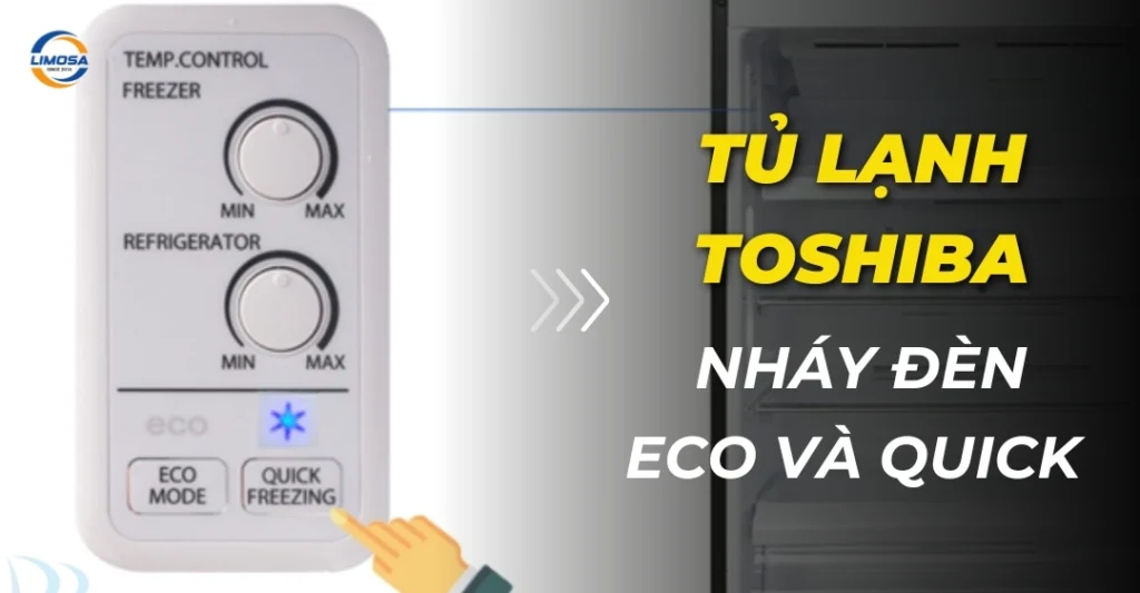 Tủ lạnh Toshiba nháy đèn Eco và Quick