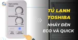 Tủ lạnh Toshiba nháy đèn Eco và Quick