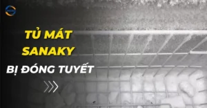 Tủ mát Sanaky bị đóng tuyết