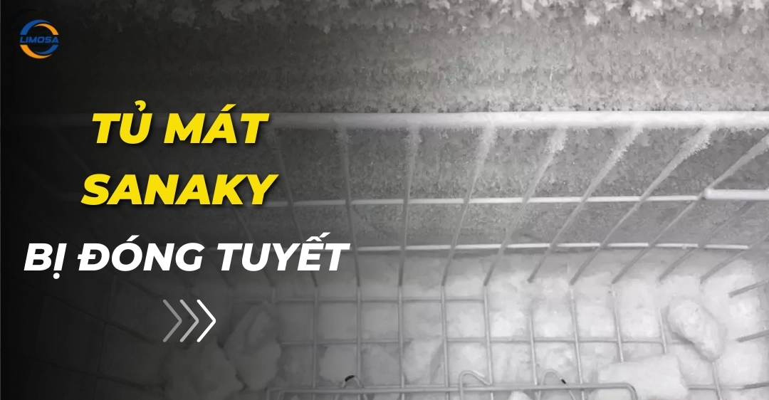 Tủ mát Sanaky bị đóng tuyết - Hướng dẫn khắc phục tại nhà Tủ mát Sanaky bị đóng tuyết