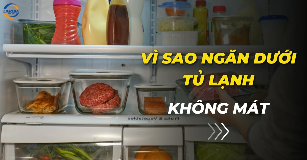 Vì sao ngăn dưới tủ lạnh không mát