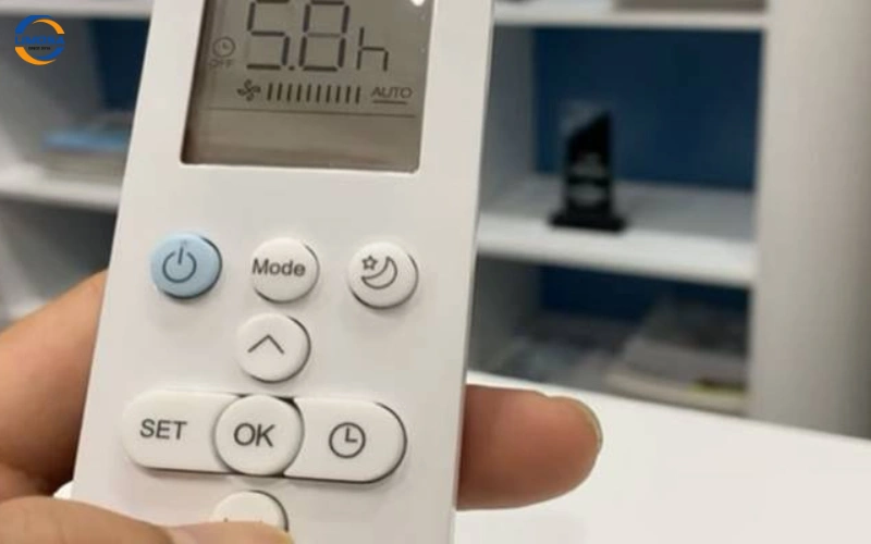 Nút reset trên điều khiển bị kẹt hoặc hư hỏng Funiki