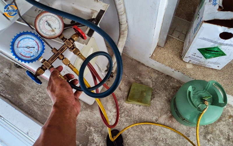 Thiếu gas hoặc áp suất gas không đúng