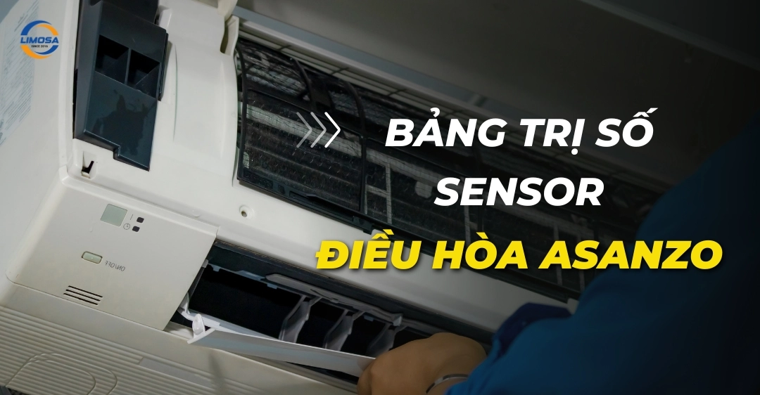 Bảng trị số sensor điều hòa Asanzo