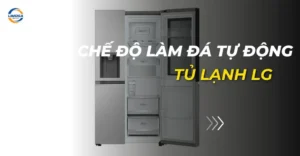 Bật chế độ làm đá tự động tủ lạnh LG