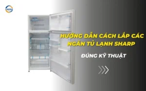 Cách lắp các ngăn tủ lạnh Sharp