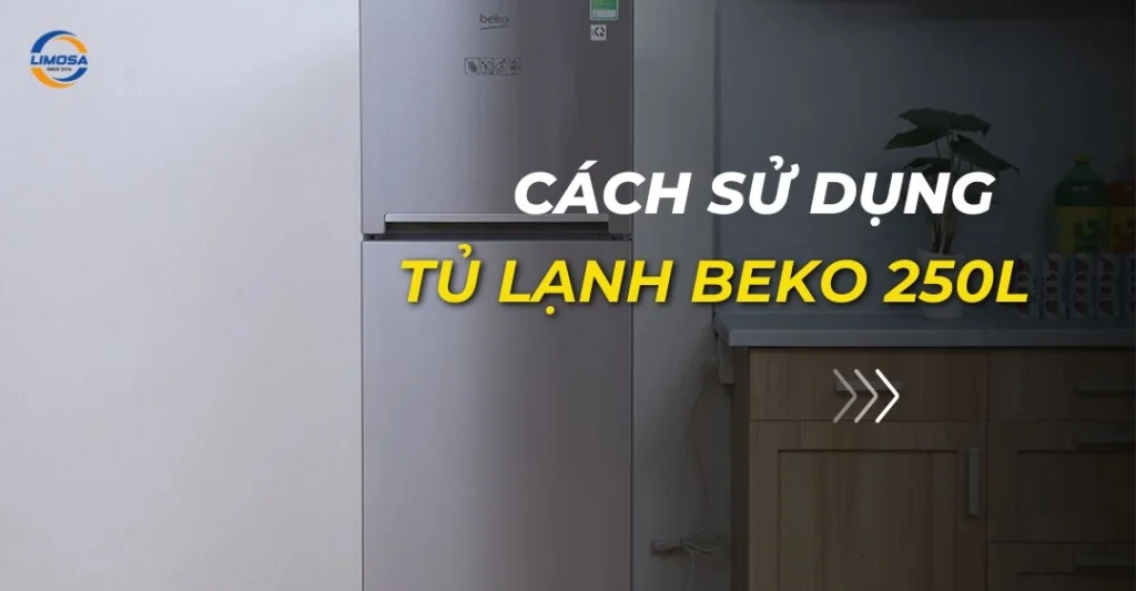 cách sử dụng tủ lạnh Beko 250l