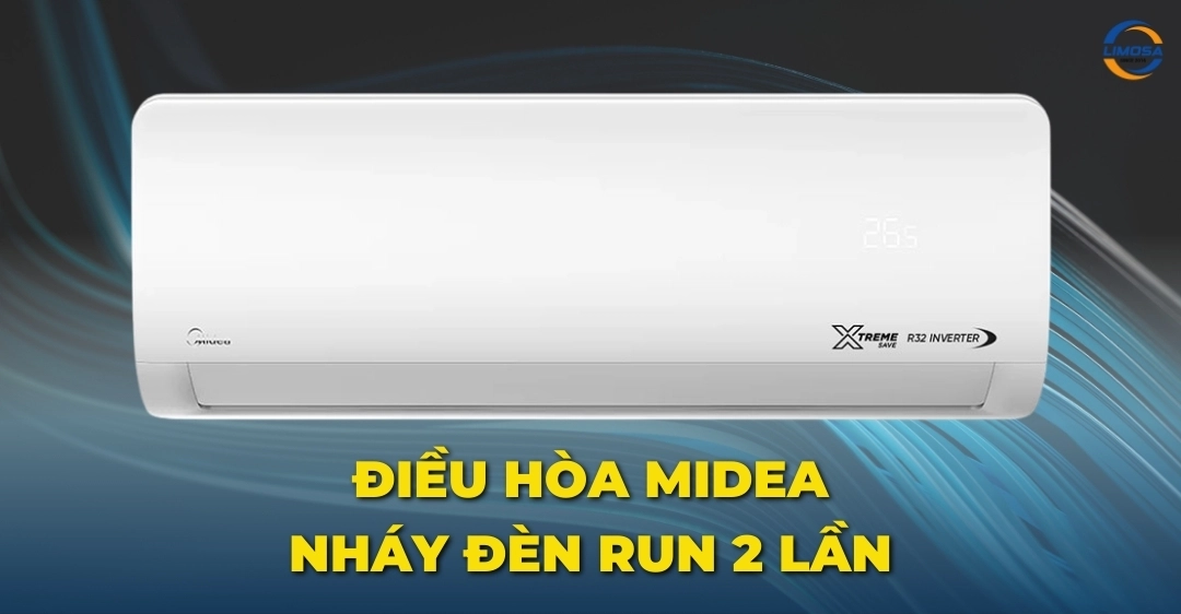 Điều hòa Midea nháy đèn Run 2 lần và cách khắc phục hiệu quả Điều hòa Midea nháy đèn run 2 lần