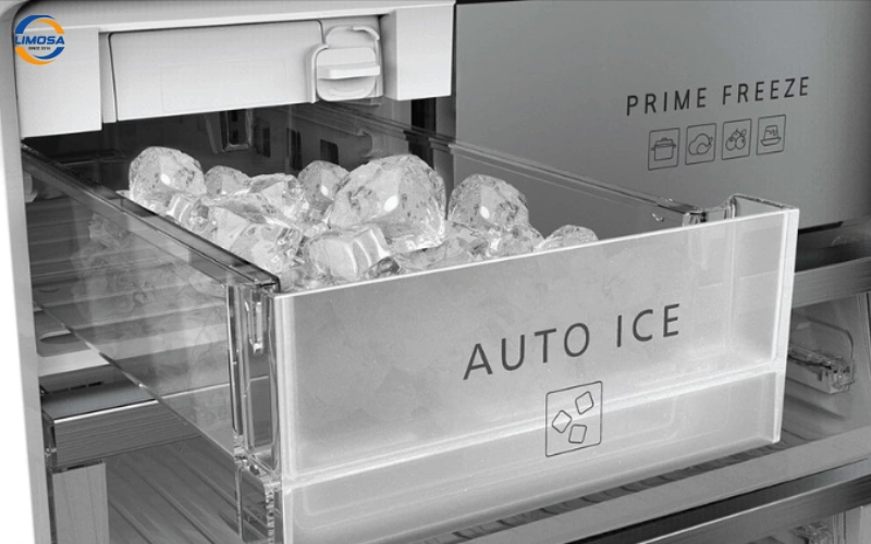 Giới thiệu chung về chức năng làm đá tự động trên tủ lạnh Mitsubishi
