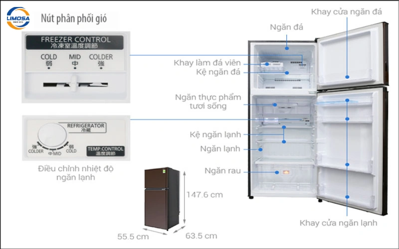  Hướng dẫn sử dụng tủ lạnh Mitsubishi nội địa với cách điều chỉnh nhiệt độ và chọn chế độ phù hợp