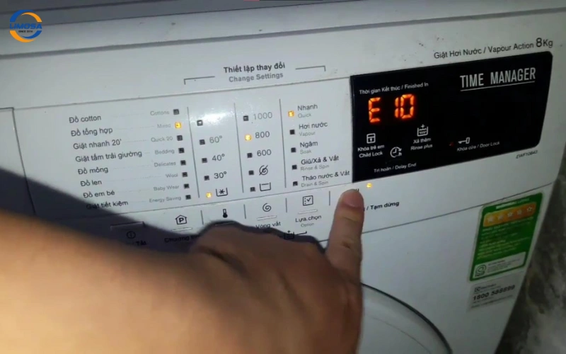 Lỗi E10 máy giặt Casper là gì?