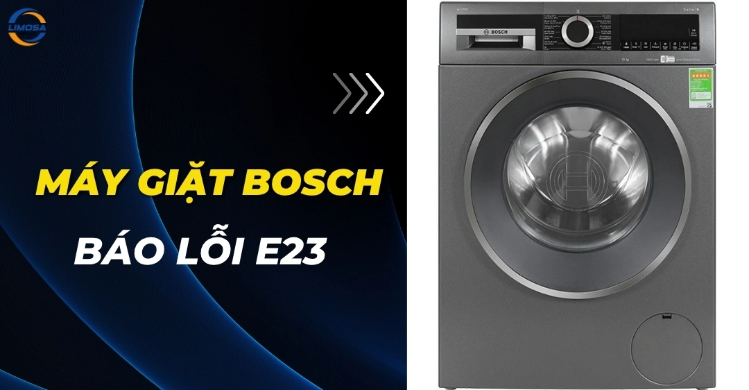 Máy giặt Bosch báo lỗi E23