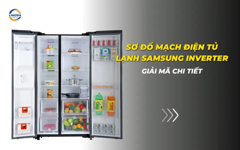 Sơ đồ mạch điện tủ lạnh Samsung Inverter