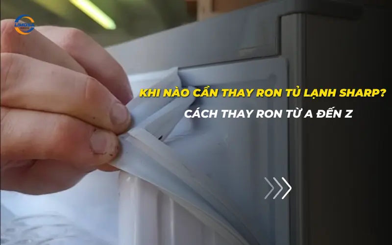 Khi nào cần thay ron tủ lạnh Sharp? Cách thay ron từ A đến Z Thay ron tủ lạnh Sharp