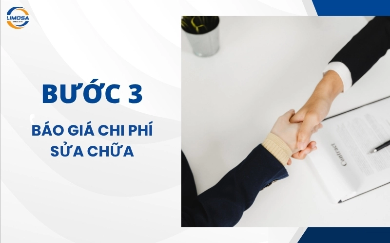 Thông báo lỗi và báo giá chi phí sửa chữa, thay thế linh kiện