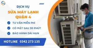 Dịch vụ sửa máy lạnh quận 4