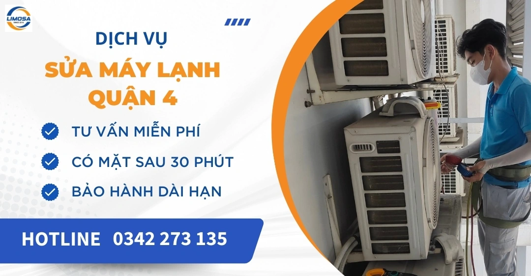 Dịch vụ sửa máy lạnh quận 4 - Thợ giỏi, có mặt sau 30 phút Dịch vụ sửa máy lạnh quận 4