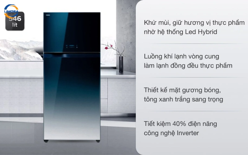 Giới thiệu tổng quan về tủ lạnh Toshiba GR-WG58VDAZ