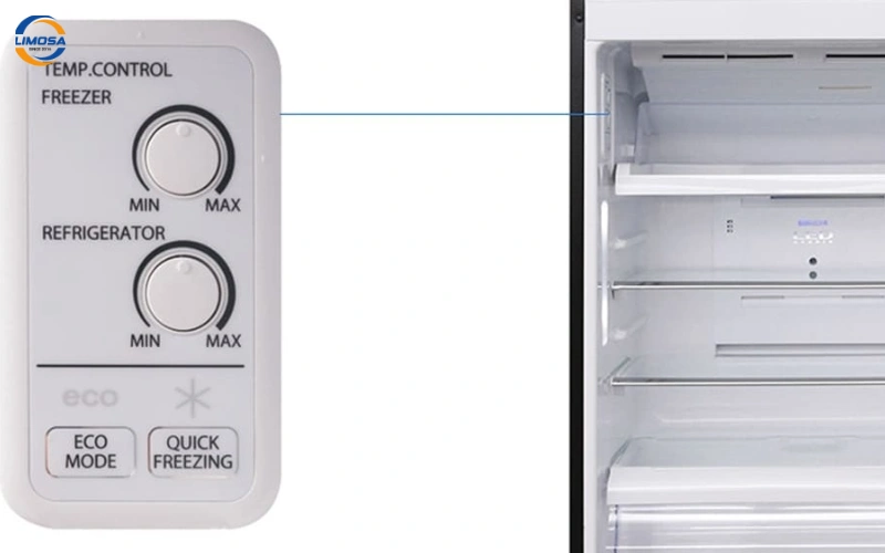 Hướng dẫn sử dụng tủ lạnh Toshiba GR-WG58VDAZ: Cách cài đặt nhiệt độ cho ngăn lạnh, ngăn đông