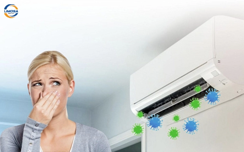 Máy lạnh có mùi hôi khó chịu