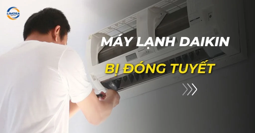 máy lạnh daikin bị đóng tuyết