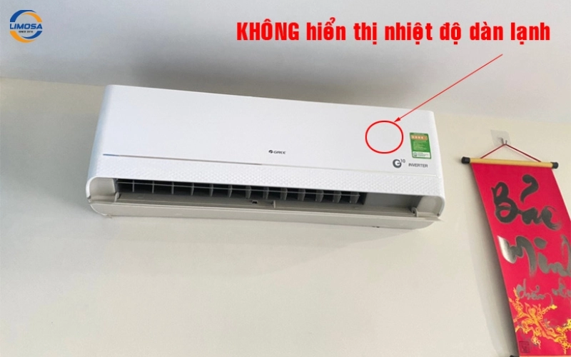 Máy lạnh không hiển thị nhiệt độ trên dàn lạnh
