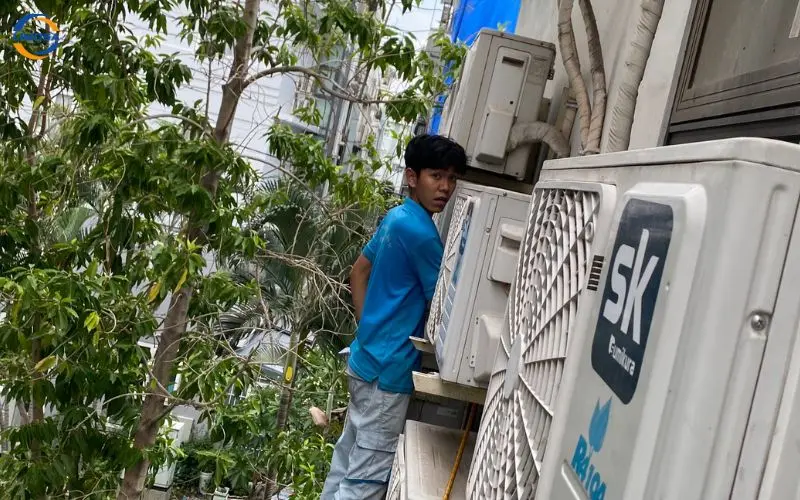 Quy trình sửa máy lạnh tại nhà chuyên nghiệp ở Hóc Môn