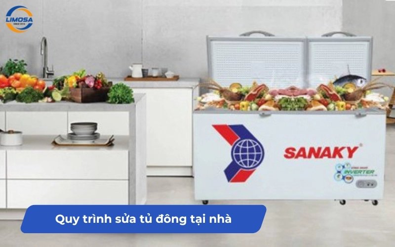 Quy trình sửa tủ đông tại nhà của Điện Lạnh Limosa