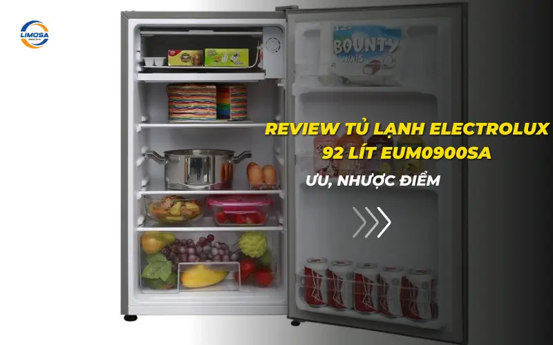 Review tủ lạnh Electrolux 92 lít EUM0900SA