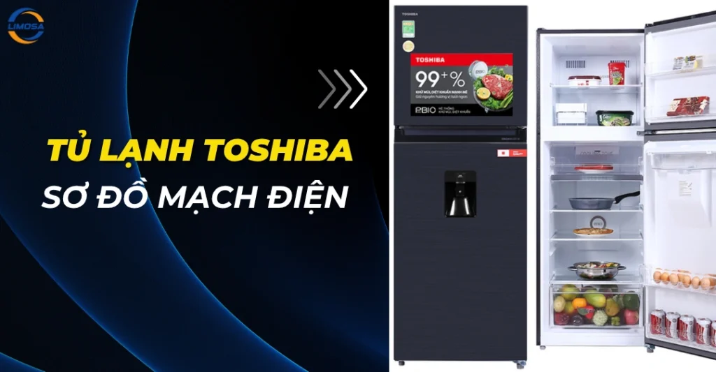 Sơ đồ mạch điện tủ lạnh Toshiba