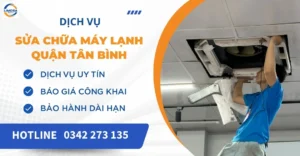 Sửa chữa máy lạnh quận Tân Bình